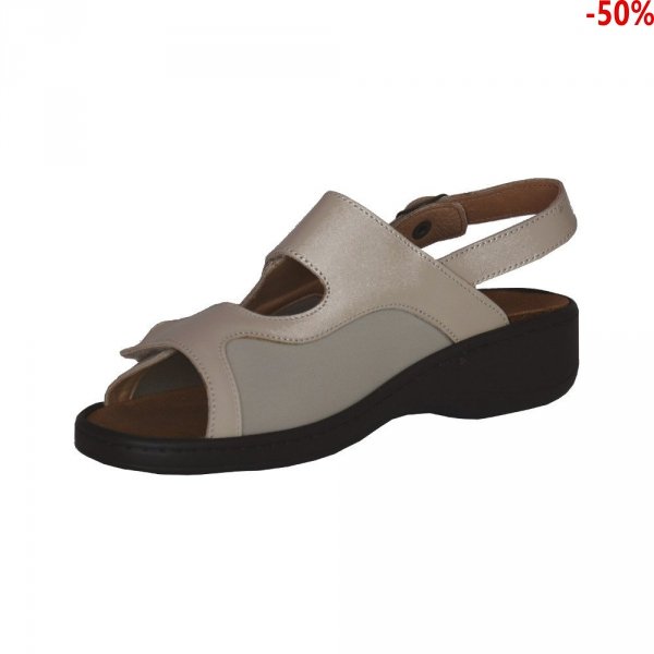 Sandały Dr. Brinkmann 710630 Beige Leder 