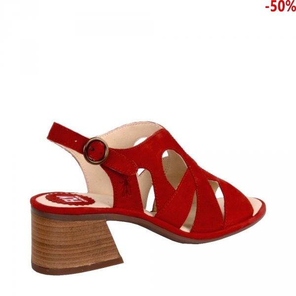 Sandały Fly London LARI 180 Lipstick Red Cupido P501180002