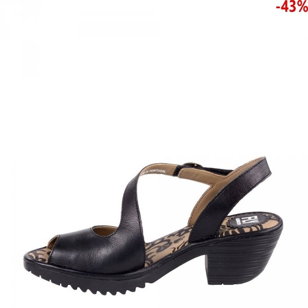 Sandały Fly London WYNO 023 Black Mousse P501023000