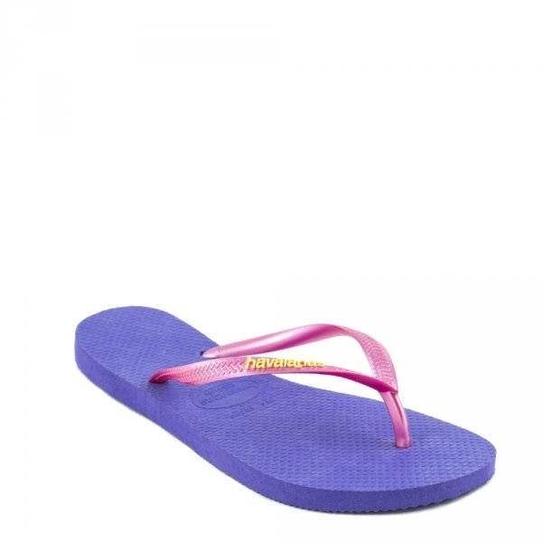 Klapki Havaianas SLIM LOGO Violet