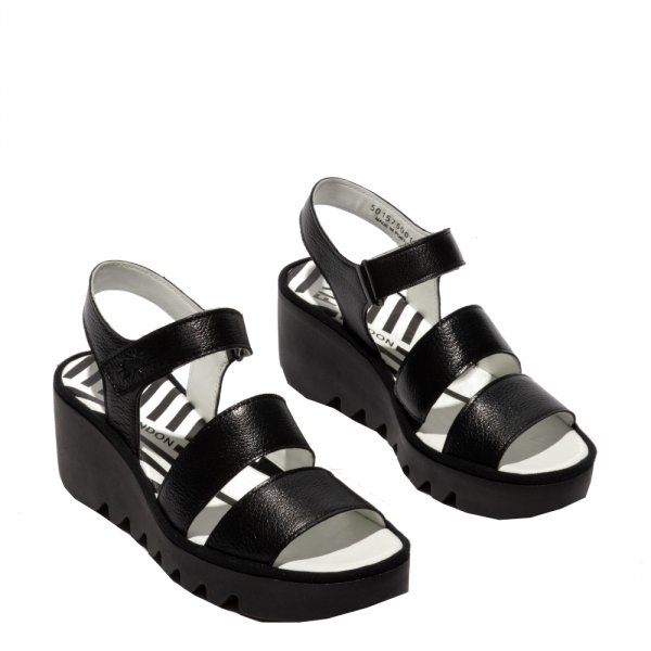 Sandały Fly London BEXY 575 Black Mousse P501575001