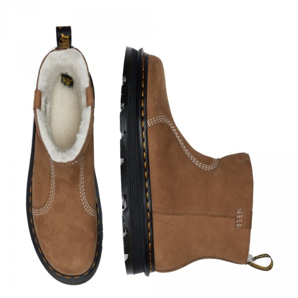 Buty Dr. Martens ZebZag Rigger WL Desert Brown Milled Nubuck WP 42023200