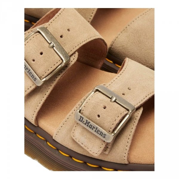 Klapki Dr. Martens JOSEF SLIDE Tan Bronx Suede 41083200