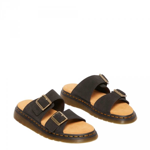Sandały Dr. Martens JOSEF SLIDE Black EH Suede 41082001