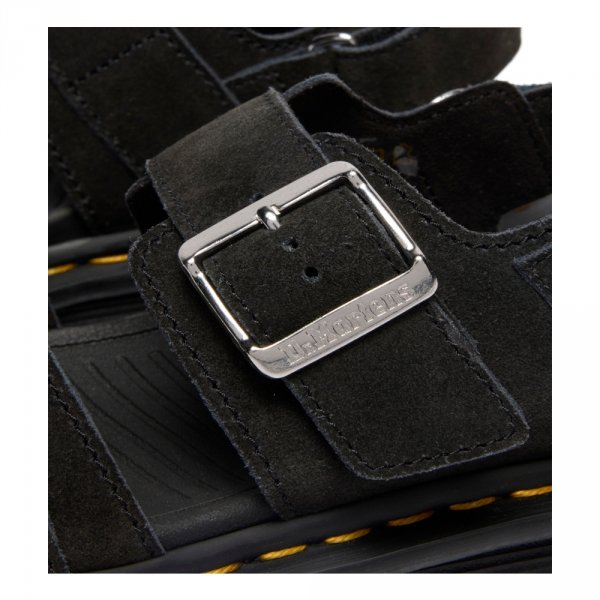 Sandały Dr. Martens ZEBZAG SANDAL Black EH Suede 42689001