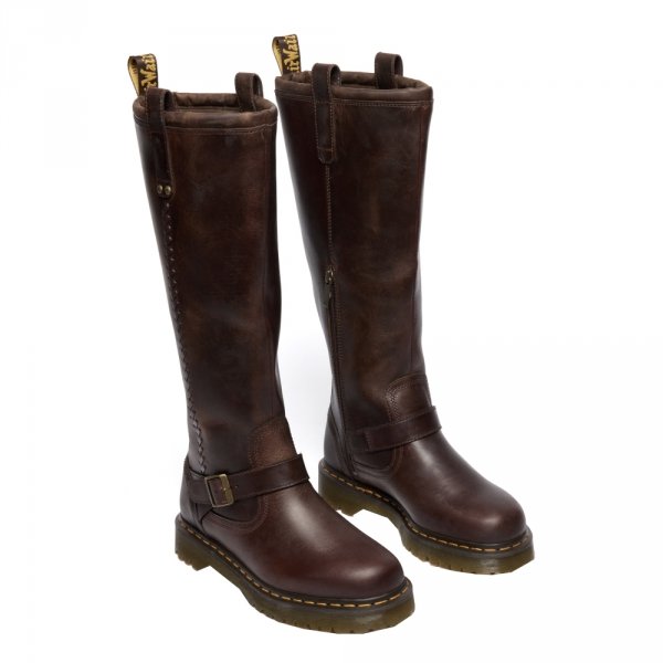 Buty Dr. Martens Anistone BKR High Leg Dark Brown Crazy Horse 41871200