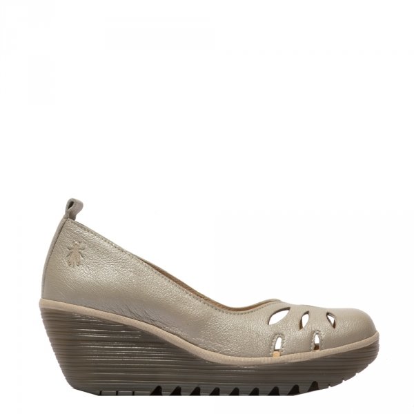 Czółenka Fly London YUBI 480 Silver Borgogna P501480001
