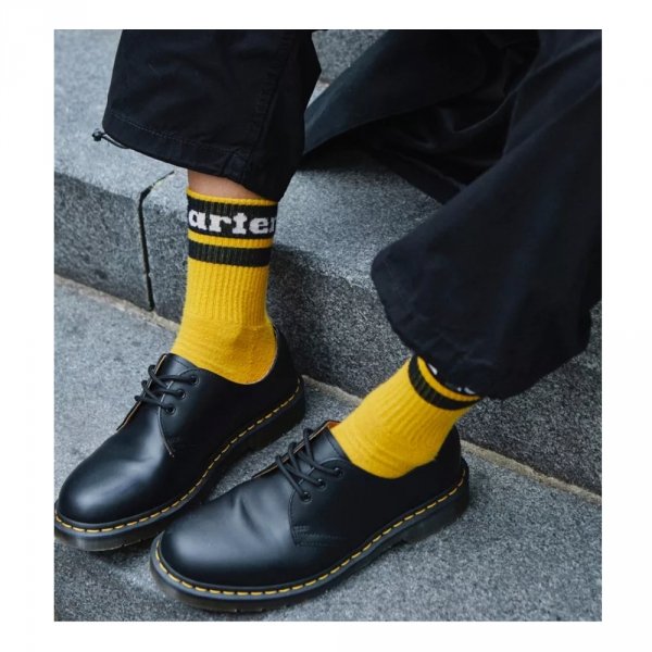 Skarpety Dr. Martens SOCKS  ATHLETIC LOGO Organic Cotton Blend Yellow AC681700