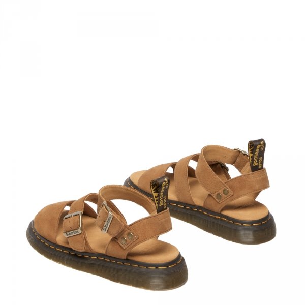 Sandały Dr. Martens GRYPHON Desert Brown Tumbled Nubuck 40625200