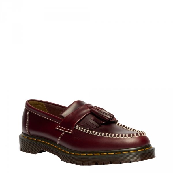 Półbuty Dr. Martens ADRIAN BEN TASSEL Cherry Red Orleans 42849600