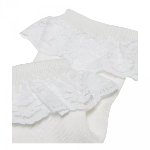 Skarpety Dr. Martens FRILL SOCK White Organic AD097100