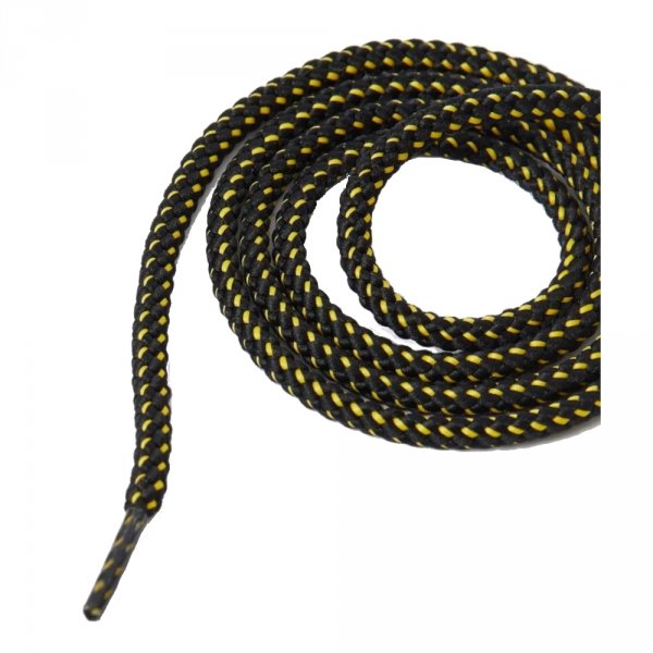 Sznurowadła Dr. Martens Czarno - Żółte Płaskie 100cm AC488001