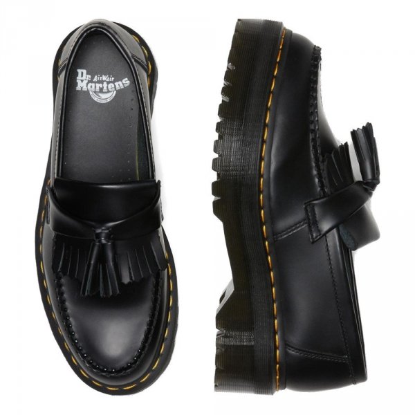 Półbuty Dr. Martens ADRIAN QUAD Black Smooth 27989001