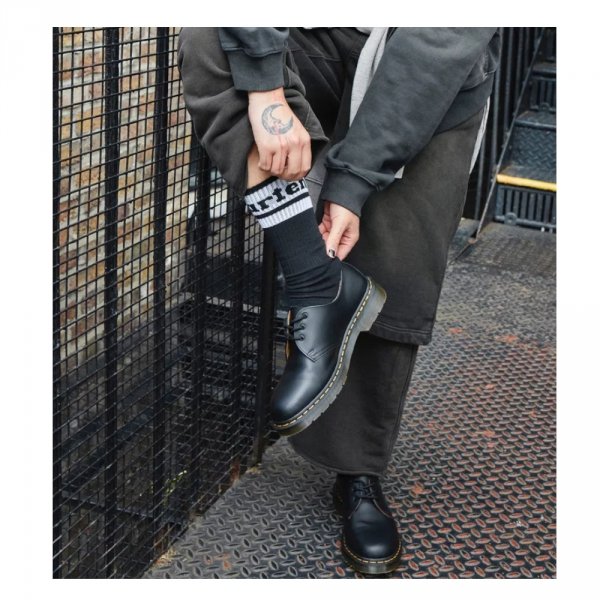 Skarpety Dr. Martens SOCKS  ATHLETIC LOGO Organic Cotton Blend Black AC681006