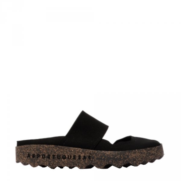 Kapcie Asportuguesas CANA Black Felt P018176003