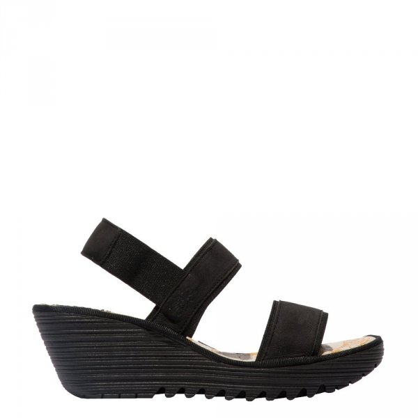 Sandały Fly London YACO 416 Black Cupido Mousse P501416000