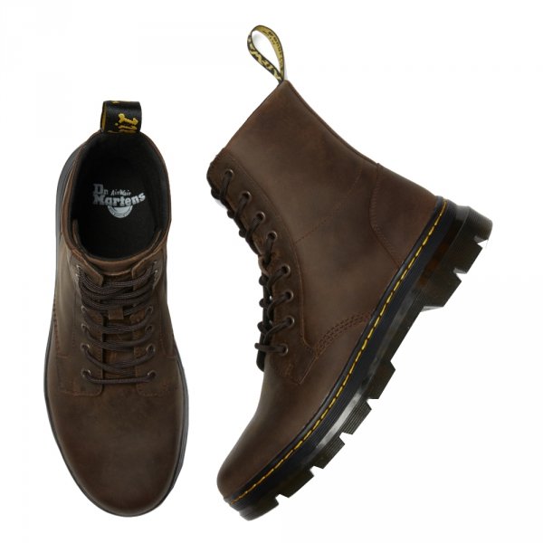 Buty Dr. Martens Combs Dark Brown Crazy Horse 26006207