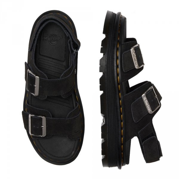 Sandały Dr. Martens ZEBZAG SANDAL Black EH Suede 42689001
