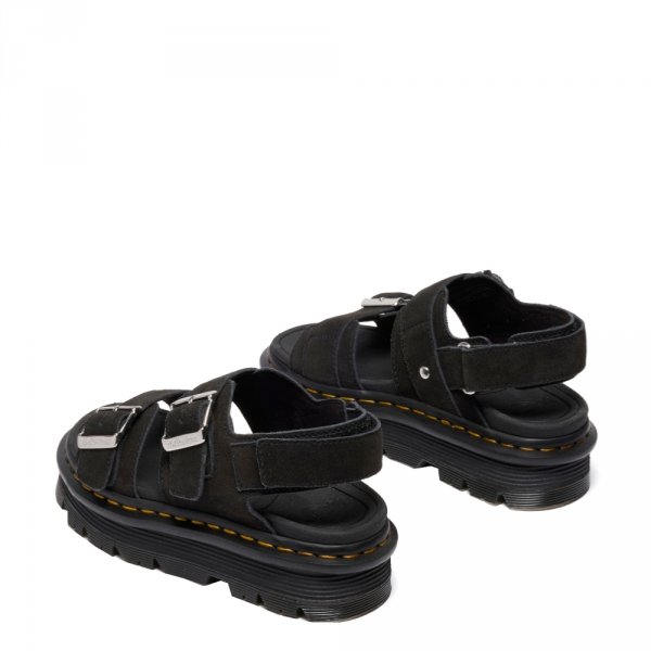 Sandały Dr. Martens ZEBZAG SANDAL Black EH Suede 42689001