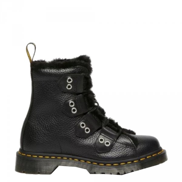 1460 LTT FL Black Milled Nappa &amp; Black Wanama &amp; Black Milo Fur 31876001