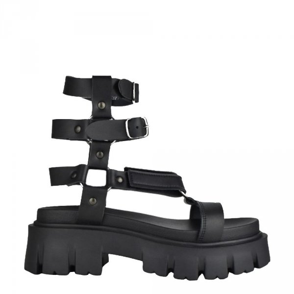 Sandały Altercore LAZZA Black Vegan