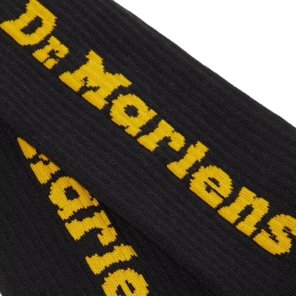 Skarpety Dr. Martens SOCKS VERTICAL LOGO ORGANIC Black AD075001