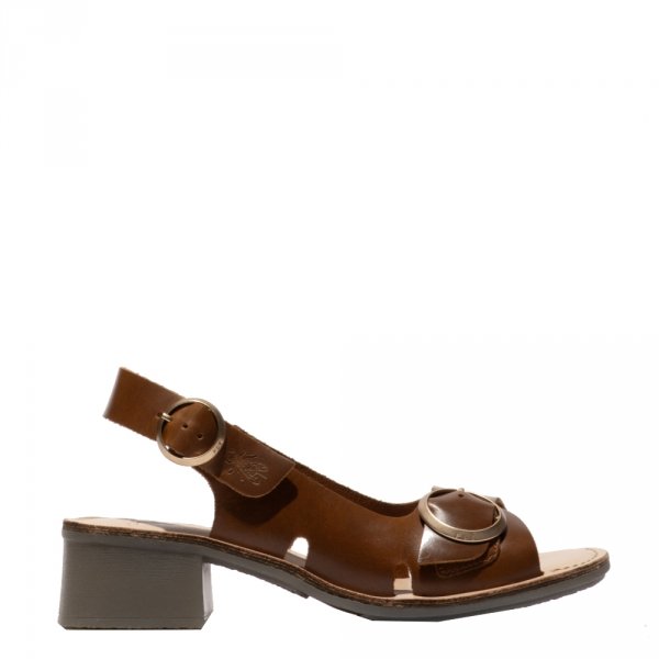 Sandały Fly London EDOV 237 Camel/Natural Brooklyn/Vegetal P145237005