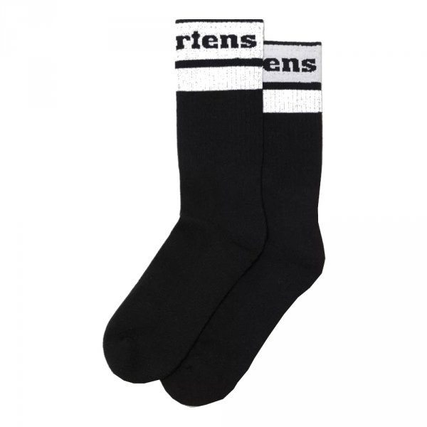 Skarpety Dr. Martens SOCKS  ATHLETIC LOGO Organic Cotton Blend Black AC681006