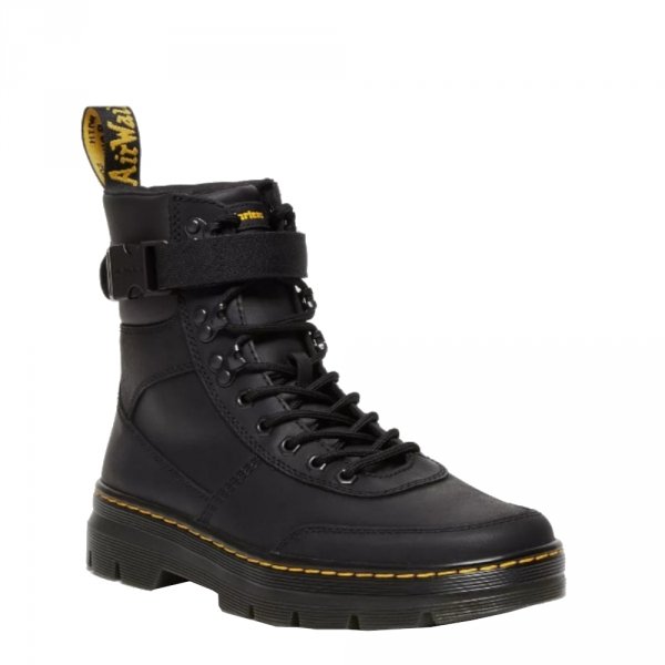 Buty Dr. Martens COMBS TECH Leather Black Wyoming &amp; Black Pu Polyurethane 27801001