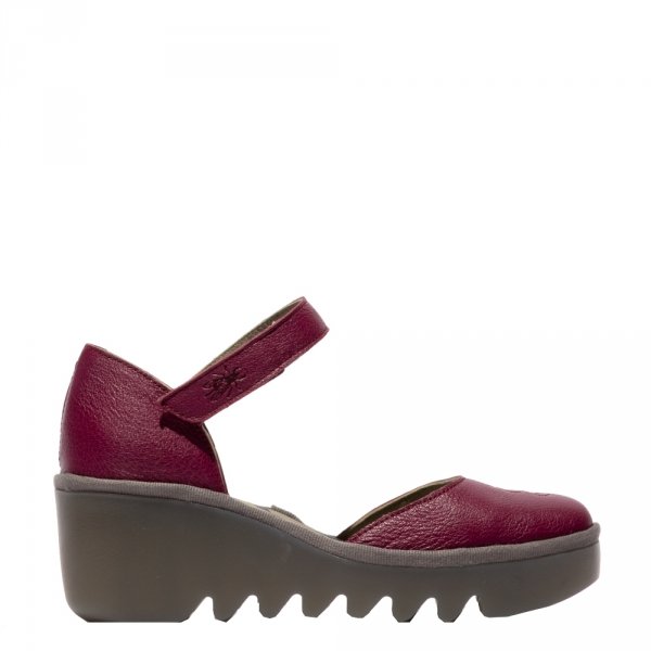Sandały Fly London BISO 305 Berry Mousse P501305024