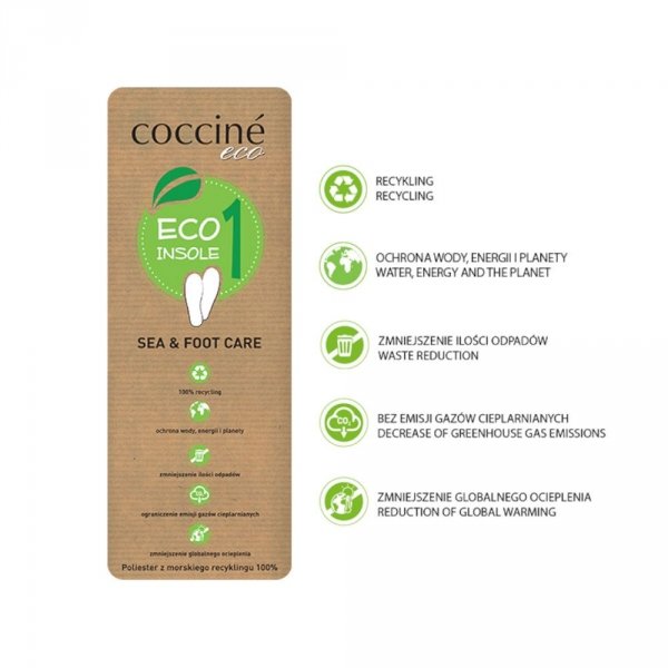 Wkładki Coccine ECO INSOLE 1 SEA&amp;FOOT CARE
