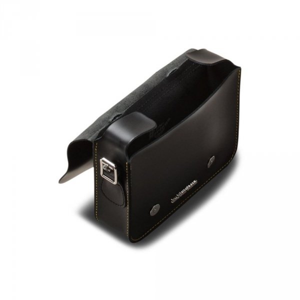 Torba na ramię Dr. Martens 7&quot; LEATHER SATCHEL Black Kiev AB098001