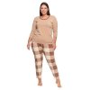 PIŻAMA NOCNA PLUS SIZE PDD4800-008 - AW2024/25
