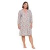 KOSZULA NOCNA DAMSKA ROZPINANA PLUS SIZE PDK3100-017S/S 2025