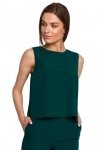 Stylove S257 Bluzka bez rękawów - zielona