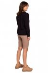 BeWear B225 Bluza z wycięciem w dekolcie - czarna