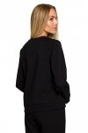 Moe M693 Bluza z haftem - czarna