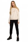 Moe M693 Bluza z haftem - piaskowa