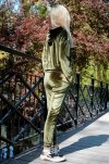 Merribel Dollien Khaki welurowy komplet