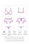 LivCo Corsetti Fashion Nahir Maroon zmysłowy komplet