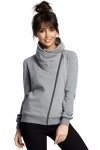 BeWear B071 Bluza z zamkiem szara
