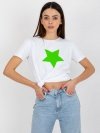 T-shirt-RV-TS-8626.00-biało-zielony rozmiar - S/M