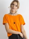 T-shirt-RV-TS-4662.26P-pomarańczowy rozmiar - S