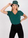 T-shirt-RV-TS-4832.35P-ciemny zielony rozmiar - XS