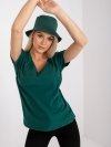 T-shirt-RV-TS-4832.35P-ciemny zielony rozmiar - XS