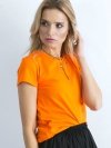 T-shirt-RV-TS-4623.08-pomarańczowy rozmiar - S