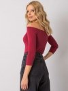 Bluzka-RV-BZ-4692.61-bordowy rozmiar - XS