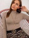 Bluzka-RV-BZ-5210.19-ciemny bezowy rozmiar - XL