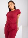 T-shirt-RV-TS-4623.42-bordowy rozmiar - M