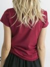 T-shirt-RV-TS-4623.42-bordowy rozmiar - XL